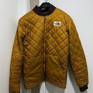 The North Face Men's Mustard Quilted Puffer Jacket